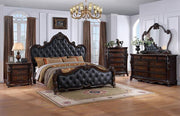 Ventresca E.King & Queen Bed White & Chrome - Furniture Home Store (Hanford, CA)