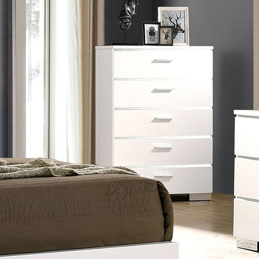 Malte White Chest - Furniture Home Store (Hanford, CA)