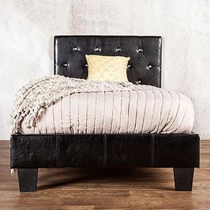 Velen Black Cal.King, E.King, Full, & Twin Bed Black & White - Furniture Home Store (Hanford, CA)