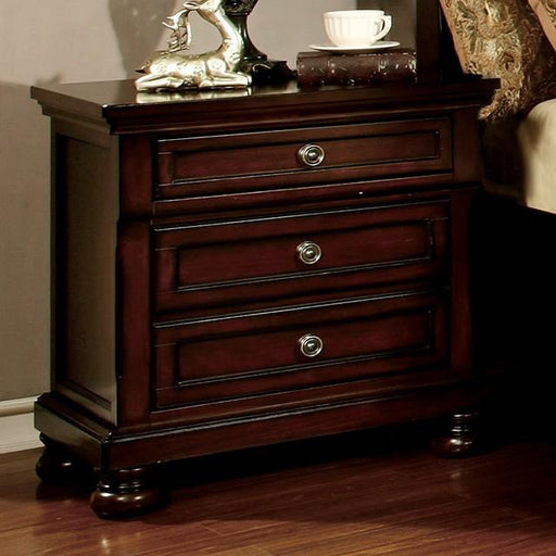 NORTHVILLE Dark Cherry Night Stand - Furniture Home Store (Hanford, CA)