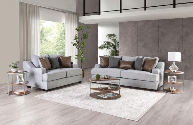 SKYLINE Sofa, Light Gray/Brown - Furniture Home Store (Hanford, CA)
