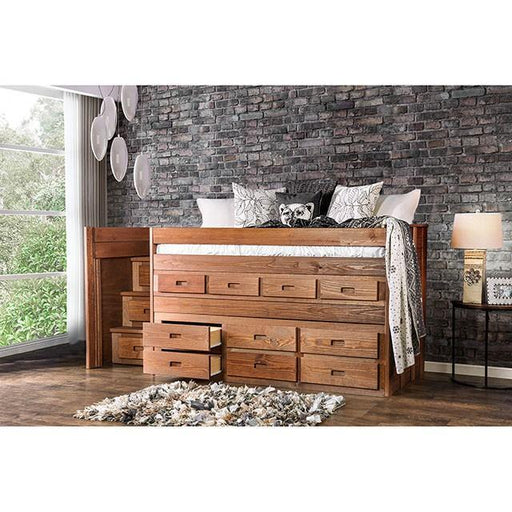 CLEO Twin Captain Bed w/ 1 Slat Kit (*Mattress Ready) - Furniture Home Store (Hanford, CA)