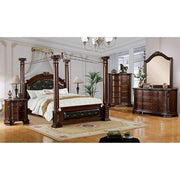 Mandalay Brown Cherry Queen Bed - Furniture Home Store (Hanford, CA)