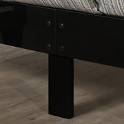 MAGDEBURG Cal.King Bed, Black & White - Furniture Home Store (Hanford, CA)