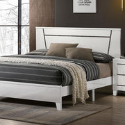 MAGDEBURG Cal.King Bed, Black & White - Furniture Home Store (Hanford, CA)