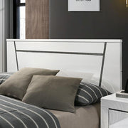 MAGDEBURG Cal.King Bed, Black & White - Furniture Home Store (Hanford, CA)