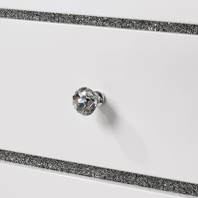 MAGDEBURG Cal.King Bed, Black & White - Furniture Home Store (Hanford, CA)