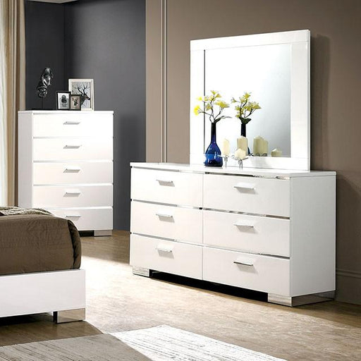 Malte White Dresser - Furniture Home Store (Hanford, CA)
