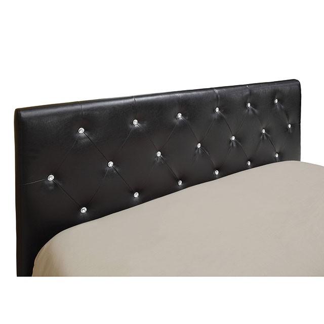 Velen Black Cal.King, E.King, Full, & Twin Bed Black & White - Furniture Home Store (Hanford, CA)