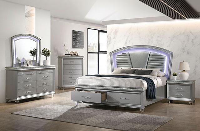 MADDIE Mirror, Silver - Furniture Home Store (Hanford, CA)