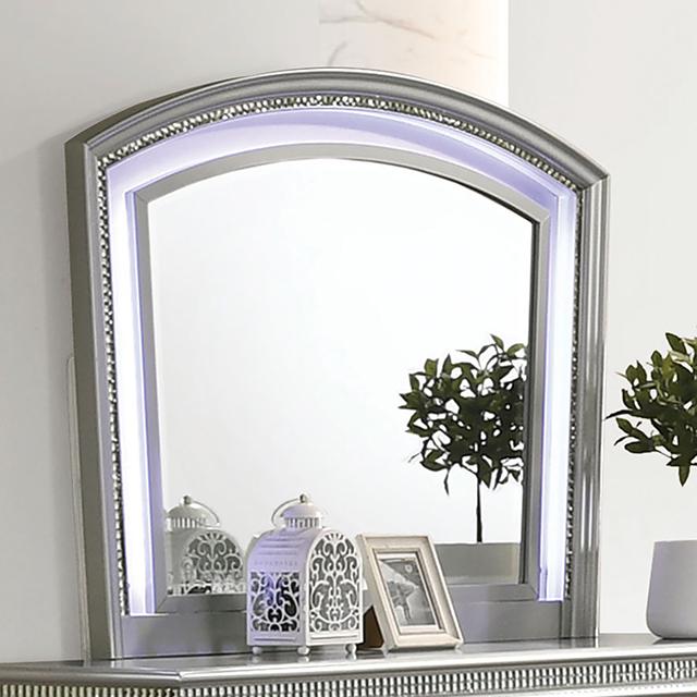 MADDIE Mirror, Silver - Furniture Home Store (Hanford, CA)