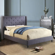 Anabelle E.King Bed Purple & Natural - Furniture Home Store (Hanford, CA)