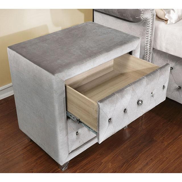 Alzir Night Stand Gray - Furniture Home Store (Hanford, CA)