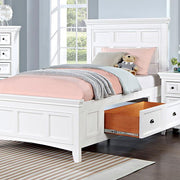 CASTILE Cal.King, E.King, Full, Queen, & Twin Bed, White, Pink, & Grey - Furniture Home Store (Hanford, CA)