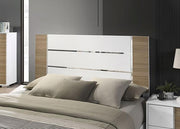 ERLANGEN Cal.King & E.King Bed, White/Natural - Furniture Home Store (Hanford, CA)