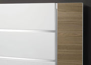 ERLANGEN Cal.King & E.King Bed, White/Natural - Furniture Home Store (Hanford, CA)