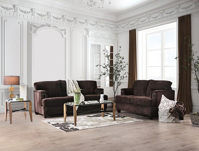 Brynlee Chocolate Sofa (*Pillows Sold Separately) - Furniture Home Store (Hanford, CA)