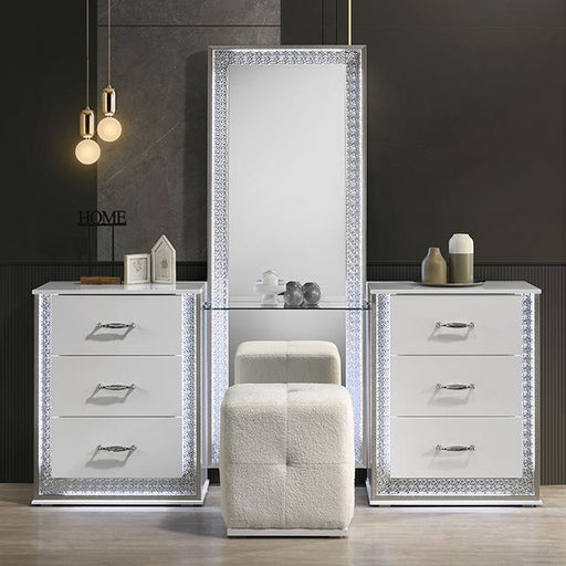Hazeline Vanity Set with Stool - Furniture Home Store (Hanford, CA)