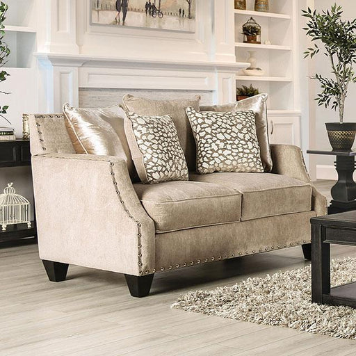 Hendon Loveseat Beige - Furniture Home Store (Hanford, CA)