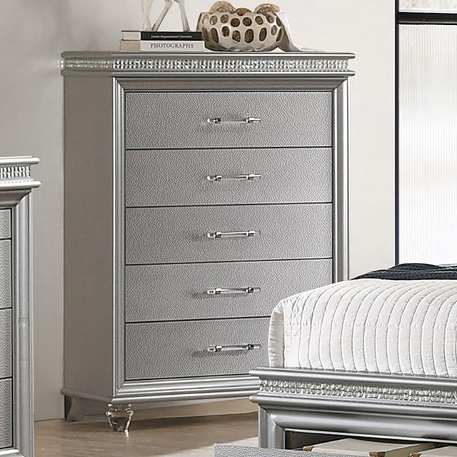 MADDIE Chest, Silver - Furniture Home Store (Hanford, CA)
