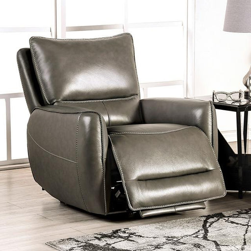 PHINEAS Power Recliner, Gray - Furniture Home Store (Hanford, CA)