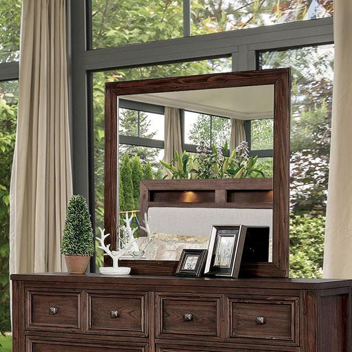 Tywyn Dark Oak Mirror - Furniture Home Store (Hanford, CA)