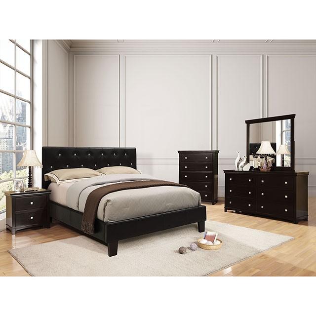 Velen Black Cal.King, E.King, Full, & Twin Bed Black & White - Furniture Home Store (Hanford, CA)