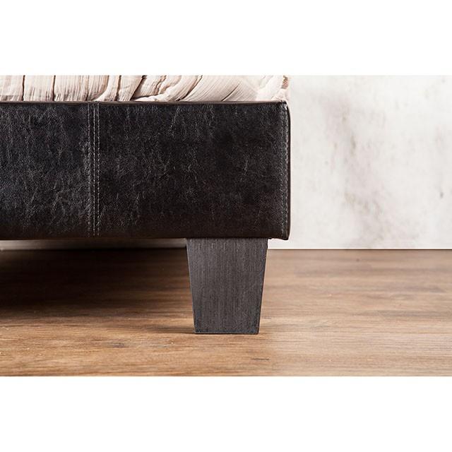 Velen Black Cal.King, E.King, Full, & Twin Bed Black & White - Furniture Home Store (Hanford, CA)