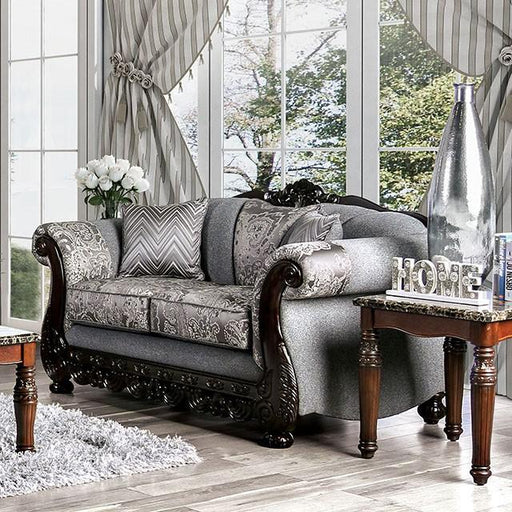 Newdale Gray Love Seat - Furniture Home Store (Hanford, CA)