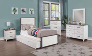 PRIAM Night Stand, White/Gray - Furniture Home Store (Hanford, CA)
