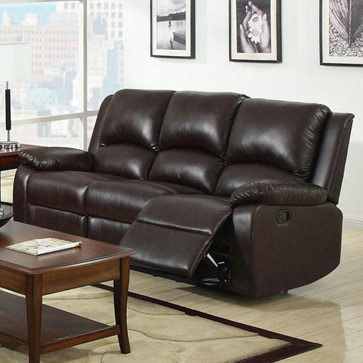 Oxford Rustic Dark Brown Motion Sofa - Furniture Home Store (Hanford, CA)