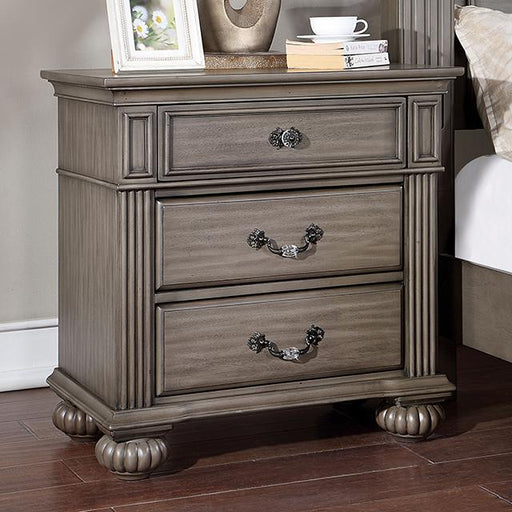 SYRACUSE Night Stand, Gray - Furniture Home Store (Hanford, CA)