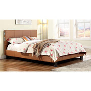 Evans E.King & Cal.King Bed Espressso, White, & Camel - Furniture Home Store (Hanford, CA)