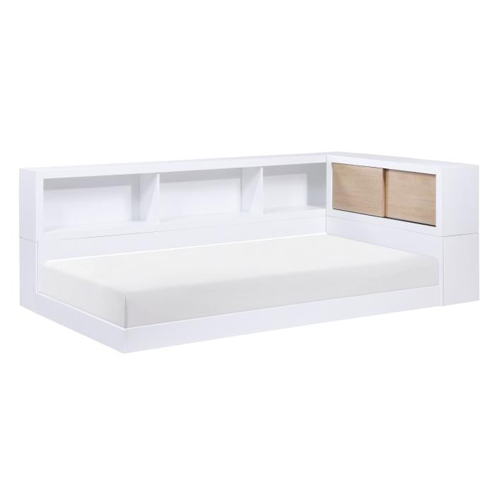 B2012BCT-1BC - (4) Twin Bookcase Corner Bed - Furniture Home Store (Hanford, CA)