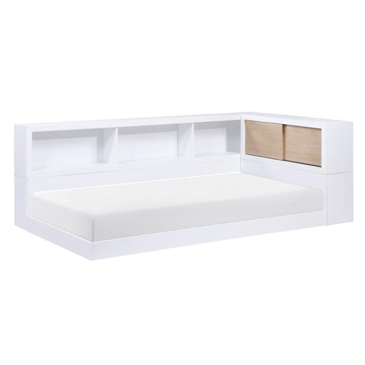 B2012BCT-1BC - (4) Twin Bookcase Corner Bed - Furniture Home Store (Hanford, CA)