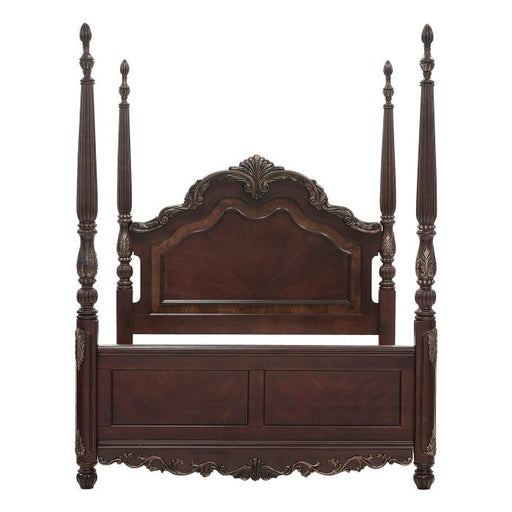 Frazier Park (4)Eastern King Poster Bed - Furniture Home Store (Hanford, CA)