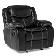 Bastrop Glider Reclining Chair in Black 8230BLK-1 - Furniture Home Store (Hanford, CA)
