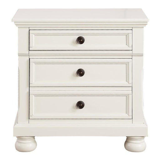 Laurelin 3 Drawer Nightstand in White 1714W-4 - Furniture Home Store (Hanford, CA)