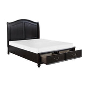 Herman (3) Queen Platform Bed with Footboard Storage - Furniture Home Store (Hanford, CA)