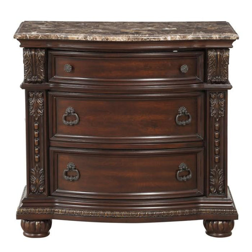 Cavalier Nightstand in Dark Cherry 1757-4 - Furniture Home Store (Hanford, CA)