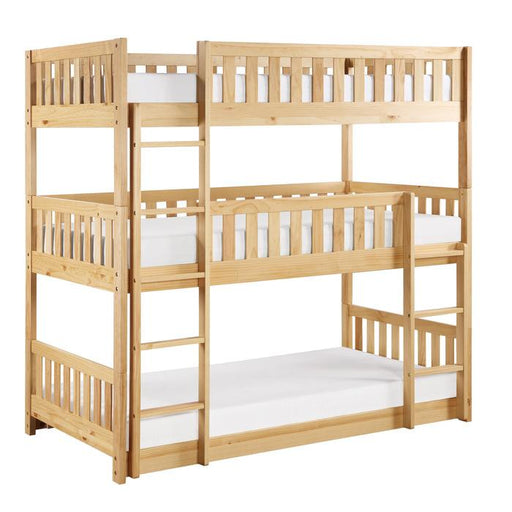 B2043TTT-1 - (3) Triple Bunk Bed - Furniture Home Store (Hanford, CA)