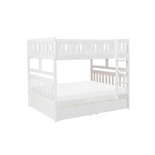 B2053FFW-1T - (4) Full/Full Bunk Bed with Storage Boxes - Furniture Home Store (Hanford, CA)