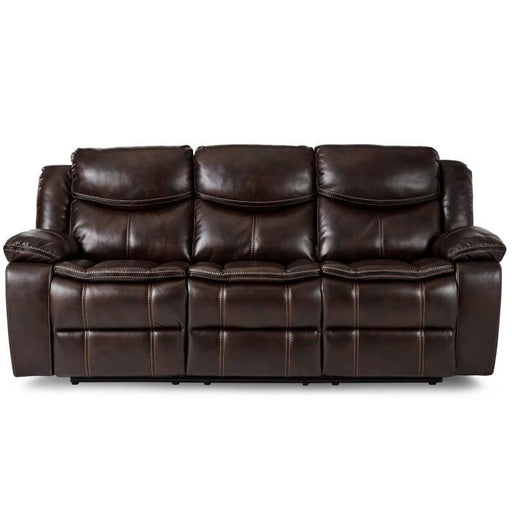 Bastrop Double Reclining Sofa in Brown 8230BRW-3 - Furniture Home Store (Hanford, CA)