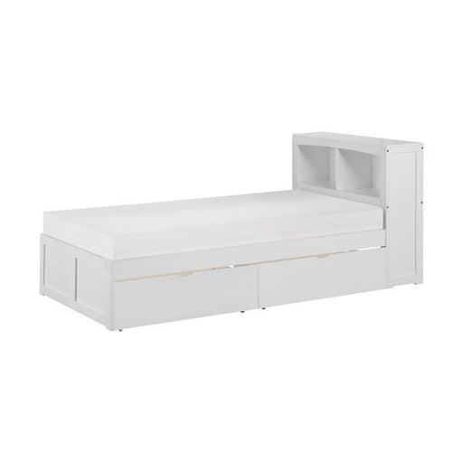 B2053BCW-1T - (3) Twin Bookcase Bed with Storage Boxes - Furniture Home Store (Hanford, CA)
