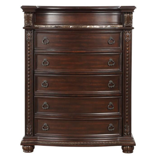 Cavalier Chest in Dark Cherry 1757-9 - Furniture Home Store (Hanford, CA)