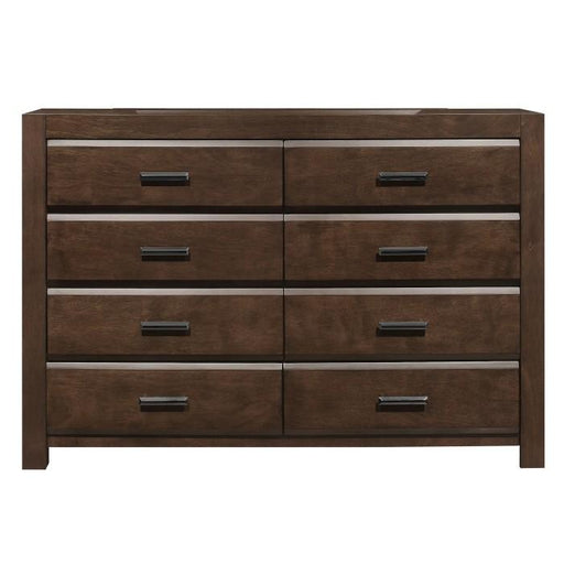 Erwan 8 Drawer Dresser in Dark Walnut 1961-5 - Furniture Home Store (Hanford, CA)