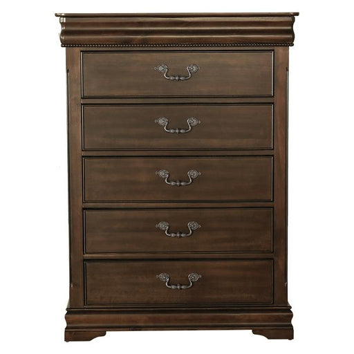 Mont Belvieu Chest in Dark Cherry 1869-9 - Furniture Home Store (Hanford, CA)