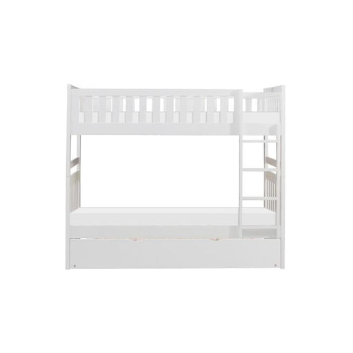 B2053W-1R - (4) Twin/Twin Bunk Bed with Twin Trundle - Furniture Home Store (Hanford, CA)