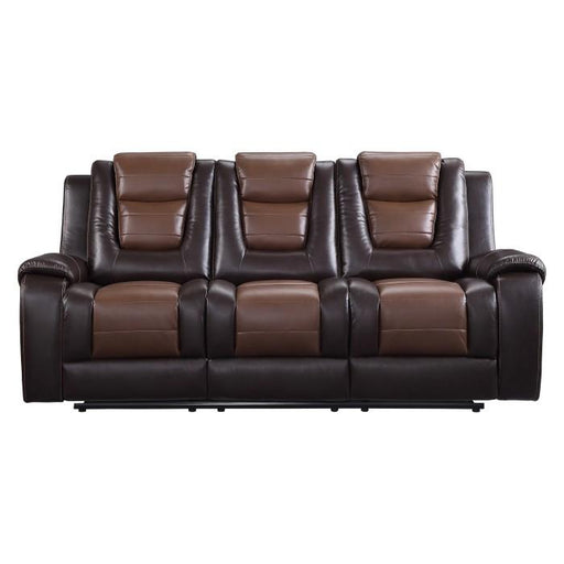9470BR-3 - Double Reclining Sofa with Center Drop-Down Cup Holders - Furniture Home Store (Hanford, CA)