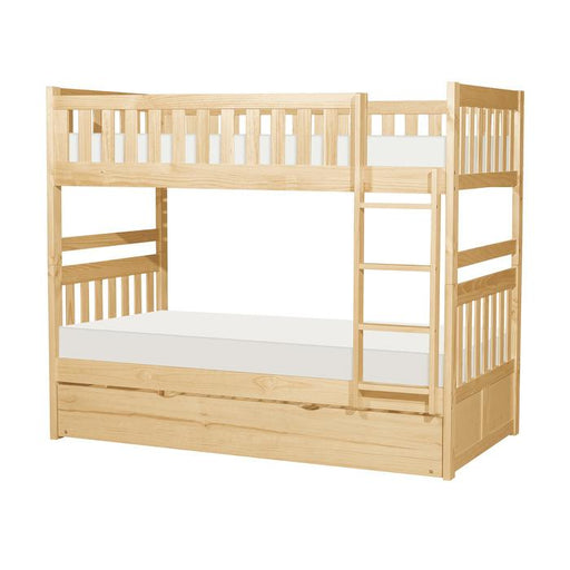 B2043-1R - (4) Twin/Twin Bunk Bed with Twin Trundle - Furniture Home Store (Hanford, CA)